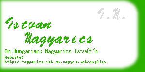 istvan magyarics business card